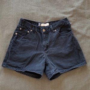Vintage SO Black Denim Shorts